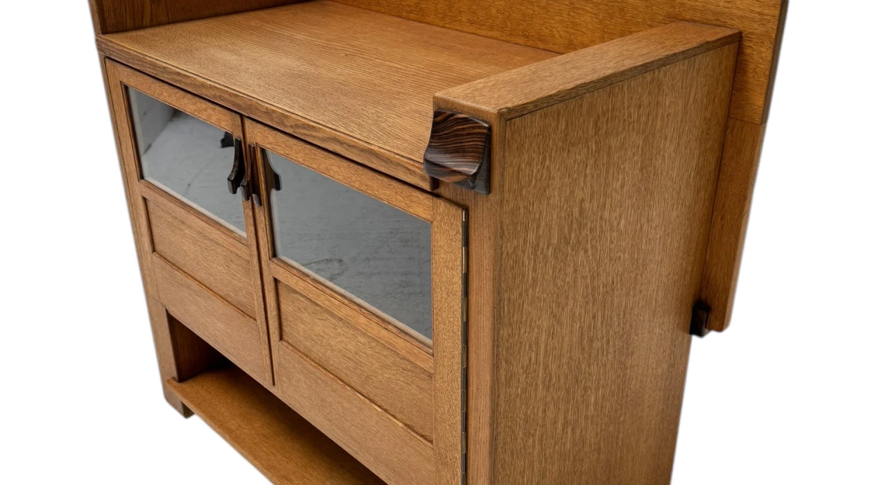 Art Deco Modernist Cabinet by Anton Lucas for N.V. Meubelkunst Leiden, 1920s